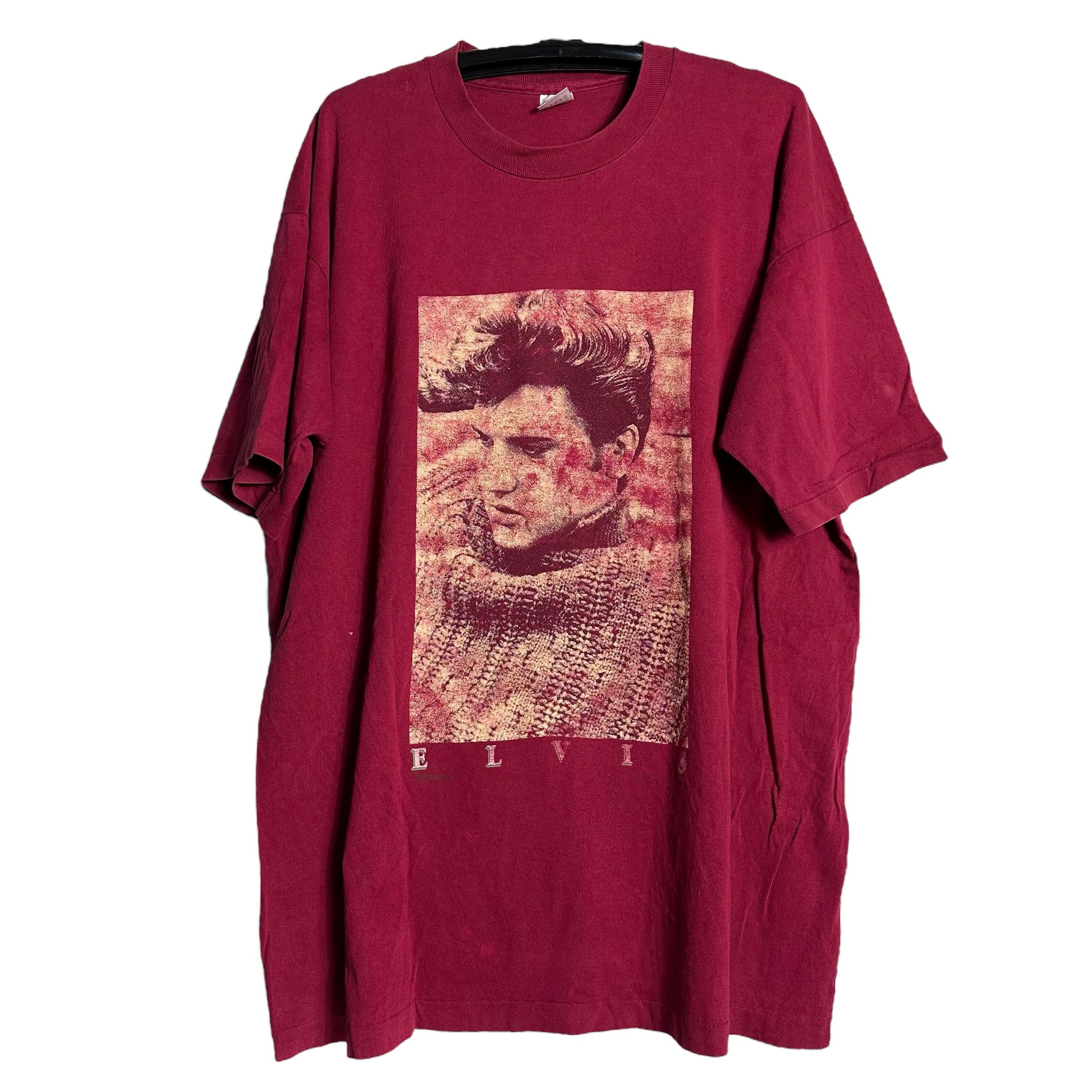 Band Tees 🔥RARE🔥Vintage Elvis Presley Big Face T-shirt Single Stich Size US XXL / EU 58 / 5 - 1 Thumbnail