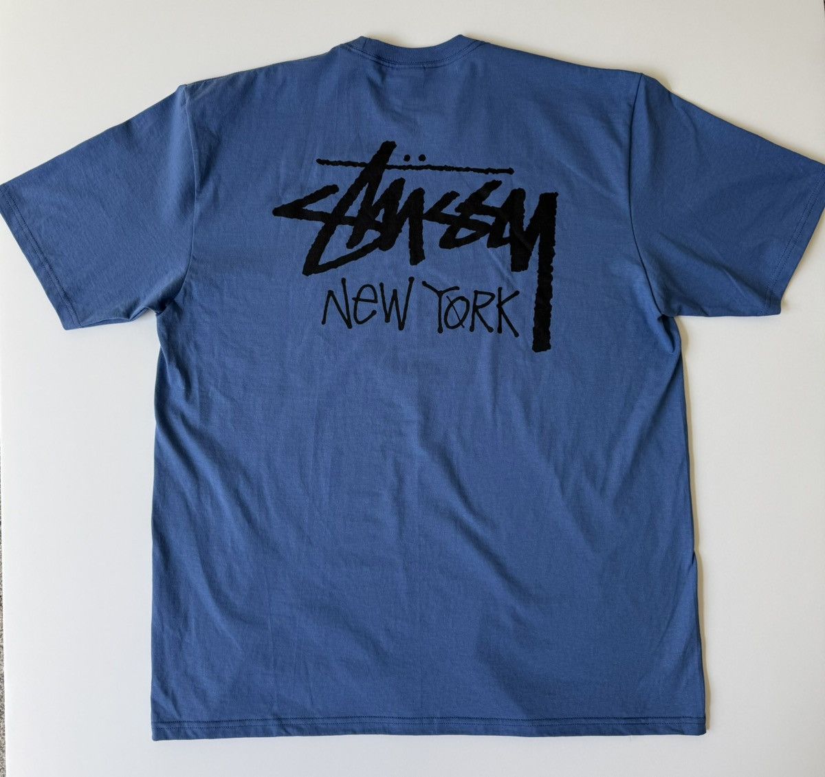 Other × Stussy Stussy Seattle Store Navy Blue T-Shirt | Grailed