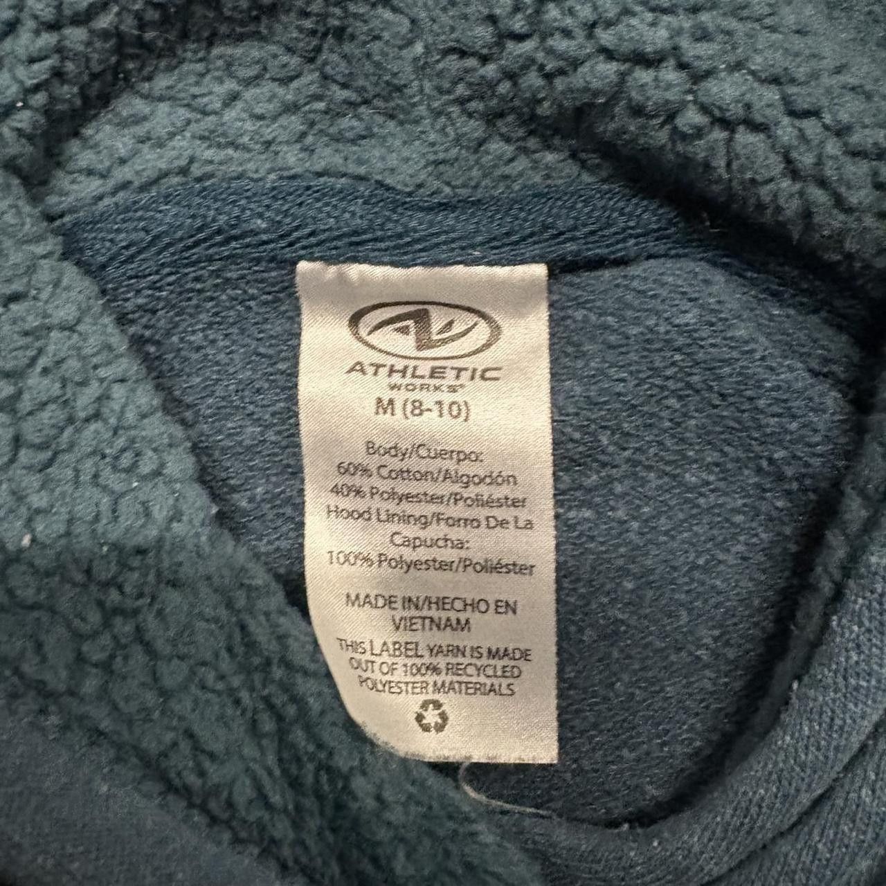 Vintage Crazy Vintage Y2K/2000s Blank Teal Minimalist Hoodie! Size US M / EU 48-50 / 2 - 3 Thumbnail