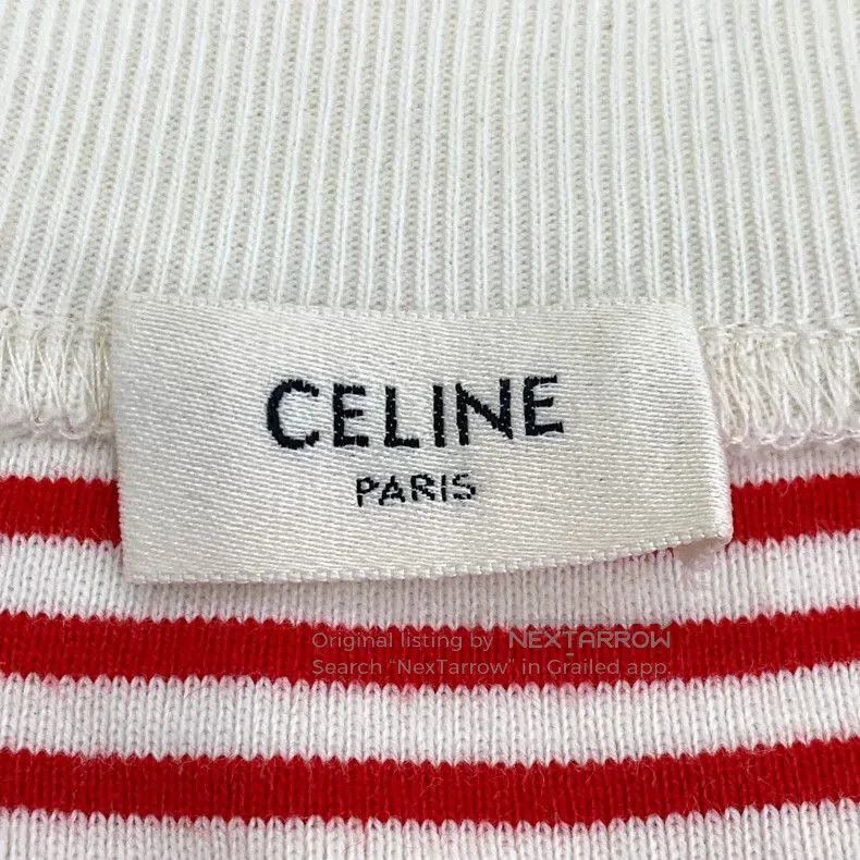 Celine Celine Striped Cotton Long Sleeve Sweatshirt. Size US L / EU 52-54 / 3 - 5 Thumbnail