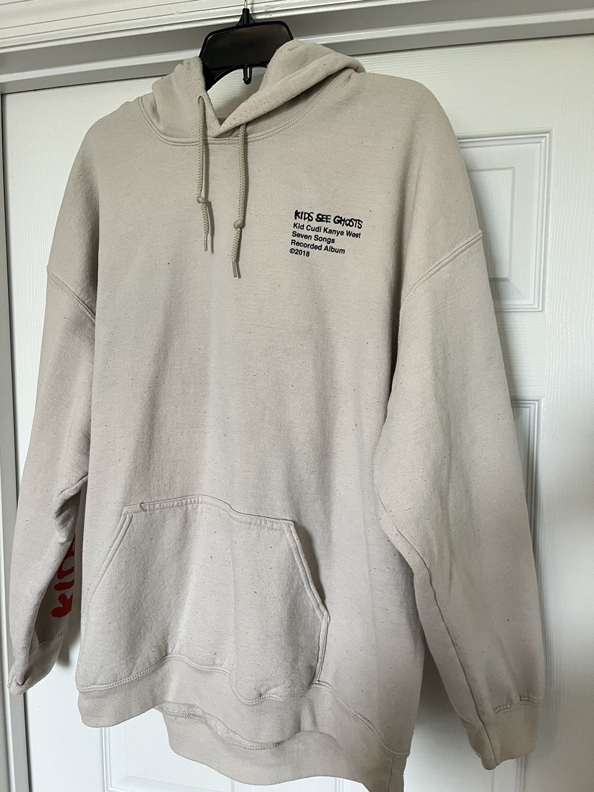 image of Kanye West Kid Cudi Kids See Ghosts Murakami Hoodie Size XL in Beige