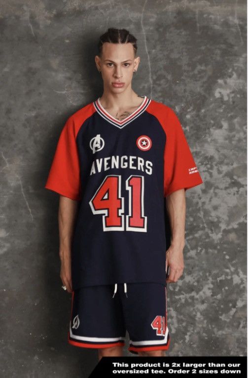 Marvel Comics Bonkers * Marvel (Avengers) Jersey Size L / US 10 / IT 46 - 6 Thumbnail