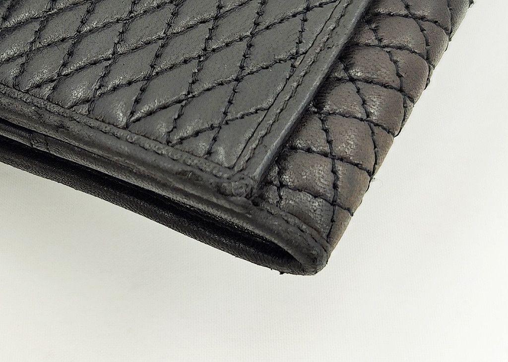 Bally BALLY full leather quilted long wallet vintage Size ONE SIZE - 9 Thumbnail