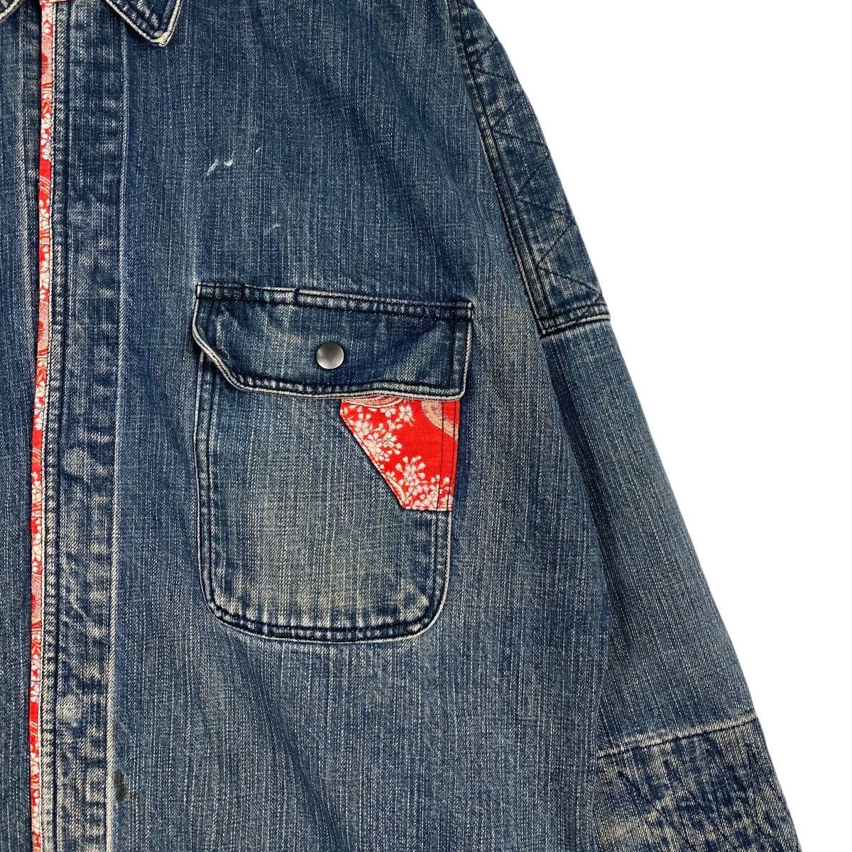 Japanese Brand Vitage denim patchwork japan jacket Size US L / EU 52-54 / 3 - 6 Thumbnail