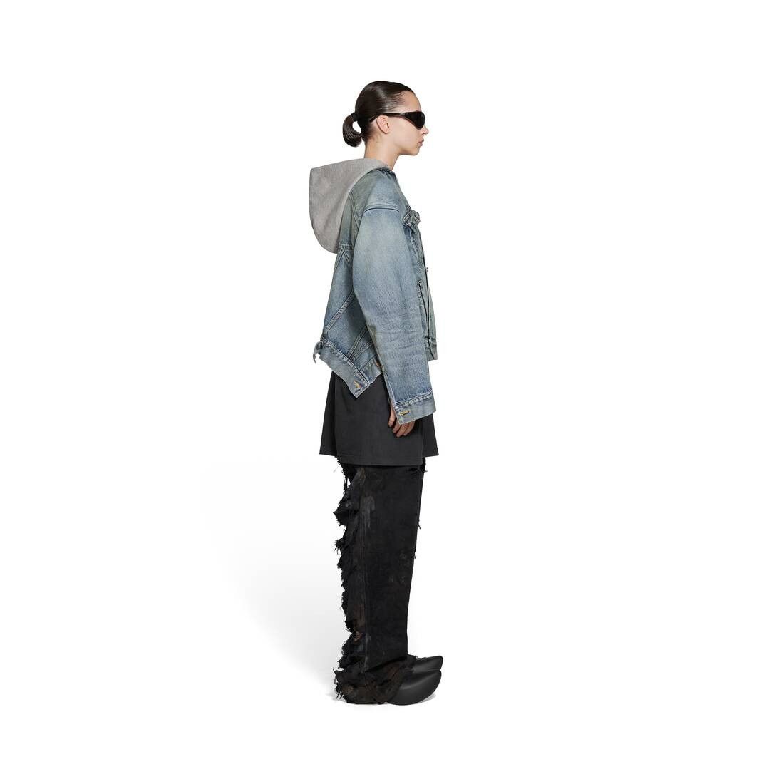Balenciaga oc11z0125 DIY Jacket in Light Blue Size XL / US 12-14 / IT 48-50 - 3 Thumbnail