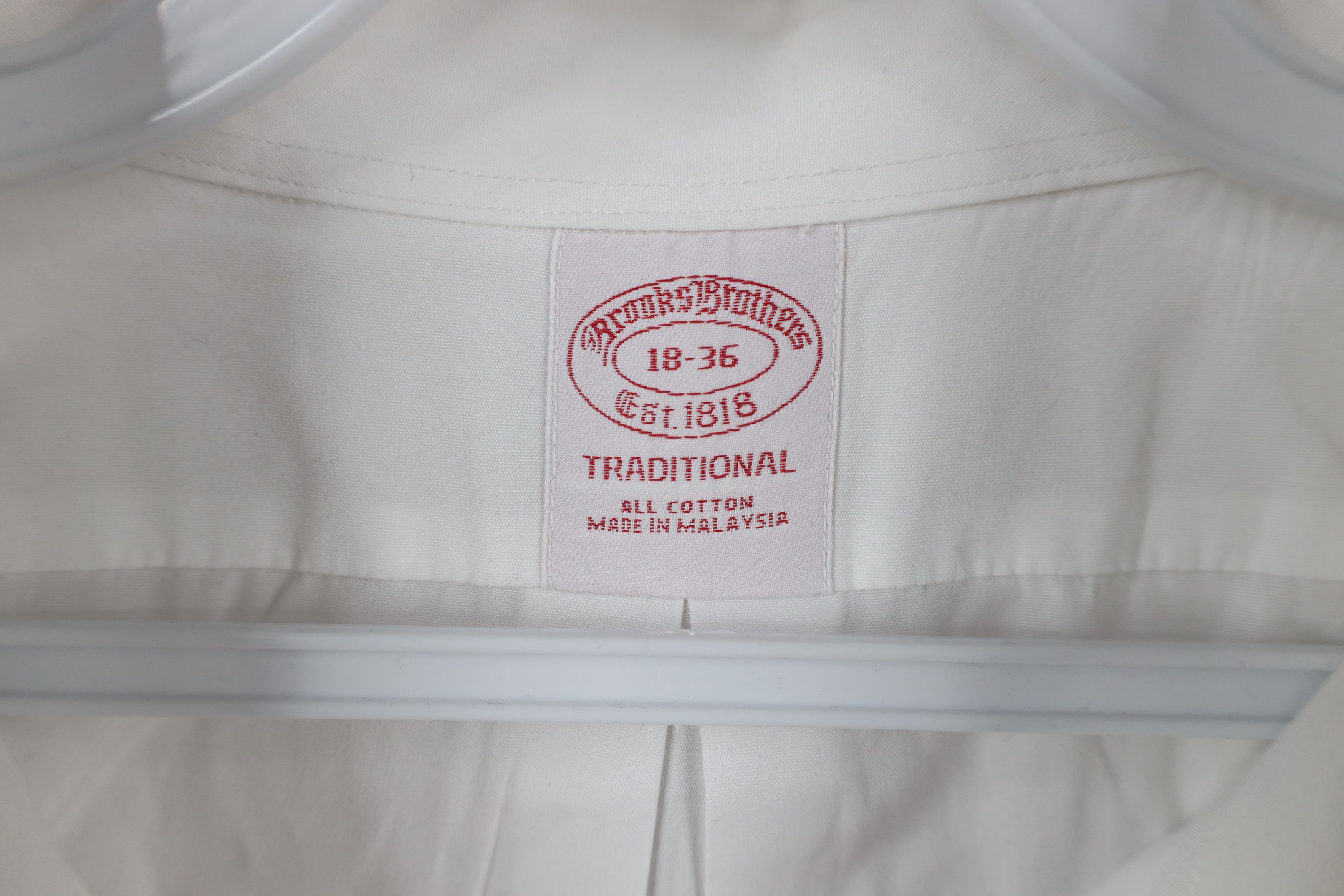 Brooks Brothers × Vintage Vintage 90s Brooks Brothers Traditional Fit Collared Shirt Size US L / EU 52-54 / 3 - 8 Thumbnail