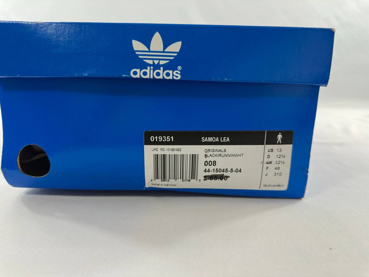 Adidas Vintage Adidas Samoa Leather Shoes Black White 2010 019351 Size US 13 / EU 46 - 10 Thumbnail