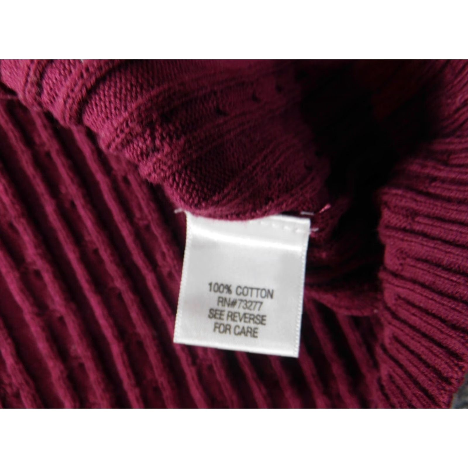 Croft & Barrow Croft & Barrow Women’s Sweater L Red Pullover Knit Cotton V-Neck Long Sleeve Classic Cozy Casual Knit Size L / US 10 / IT 46 - 6 Thumbnail