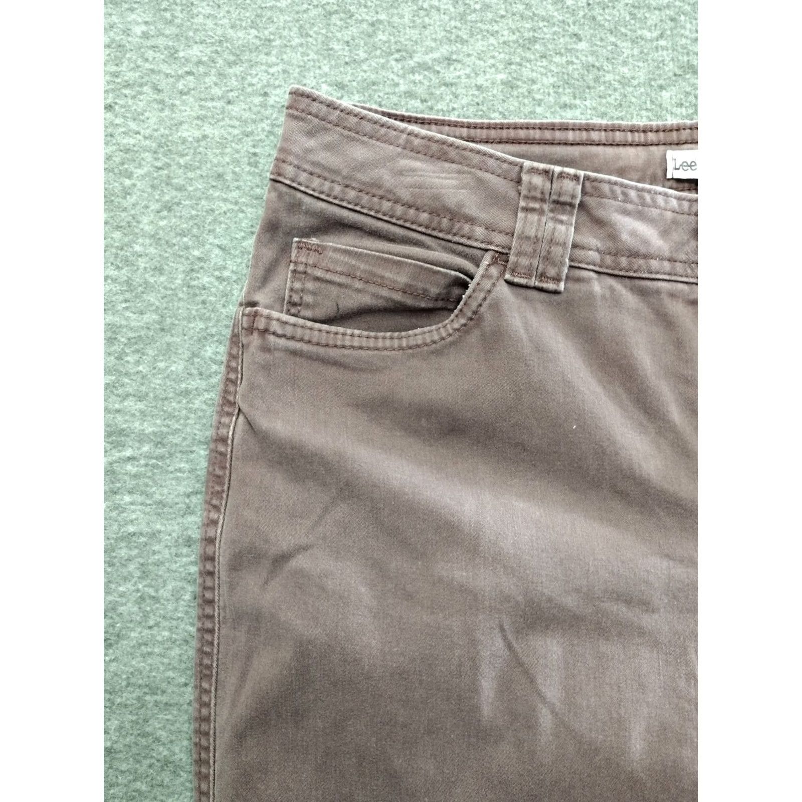 Lee Lee Jeans Peach Mid Rise Straight Leg Women's 30 Waist Denim 5-Pocket Style 90s Vintage-Not Exploded Size 30" / US 8 / IT 44 - 3 Thumbnail