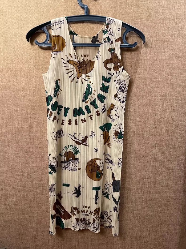 Issey Miyake Issey Miyake size:3 Comic dress vest dress Size S / US 4 / IT 40 - 2 Thumbnail