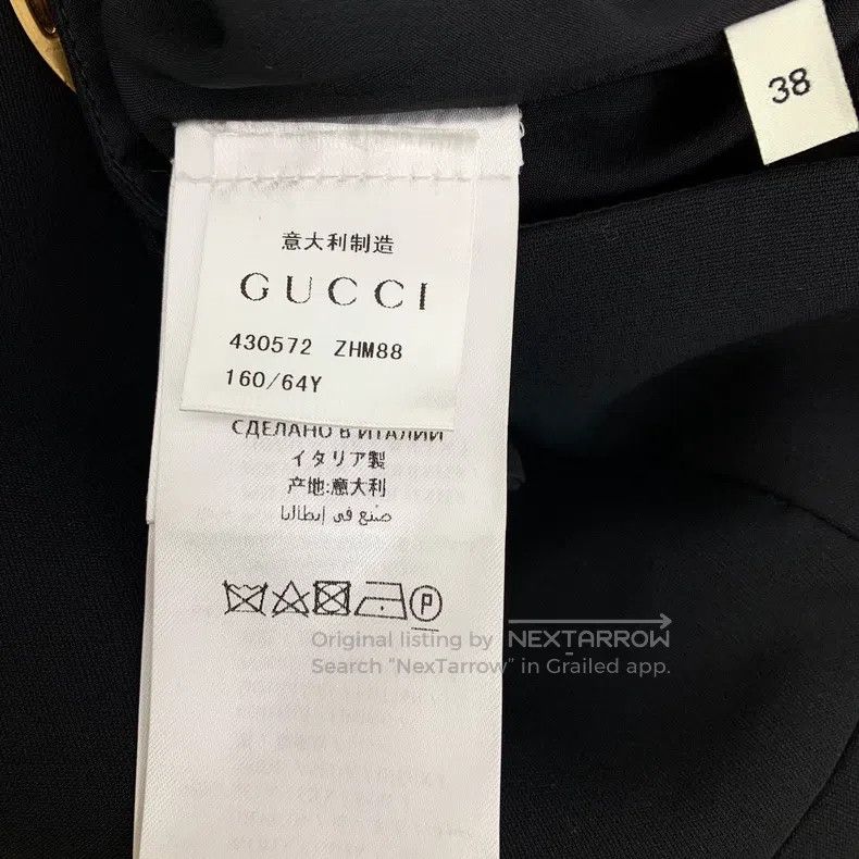 Gucci Gucci Black logo wool casual skirt short skirt Size 25" / US 0 / IT 36 - 7 Thumbnail