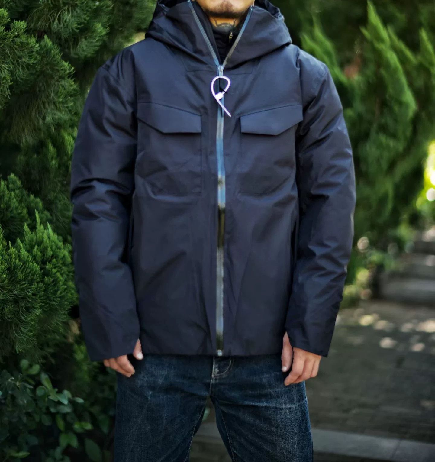 Japanese Brand Outdoor Functional Hard Shell Down Jacket Size US M / EU 48-50 / 2 - 1 Thumbnail