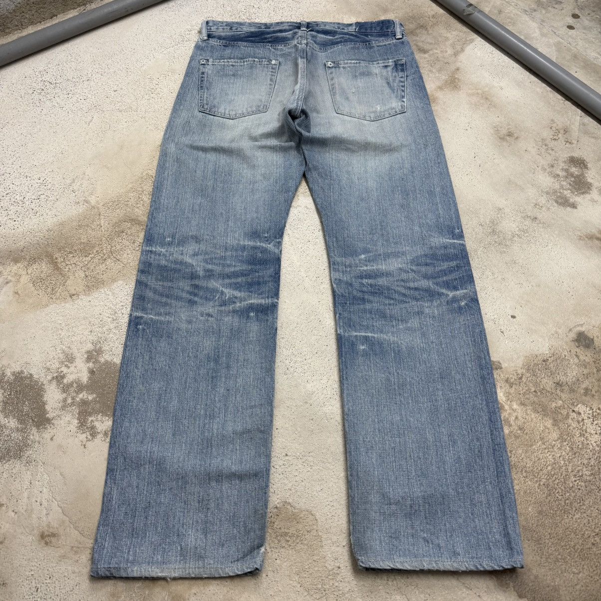 Spellbound Spellbound Distressed Light Wash Japanese Denim Pants Size US 33 - 2 Thumbnail