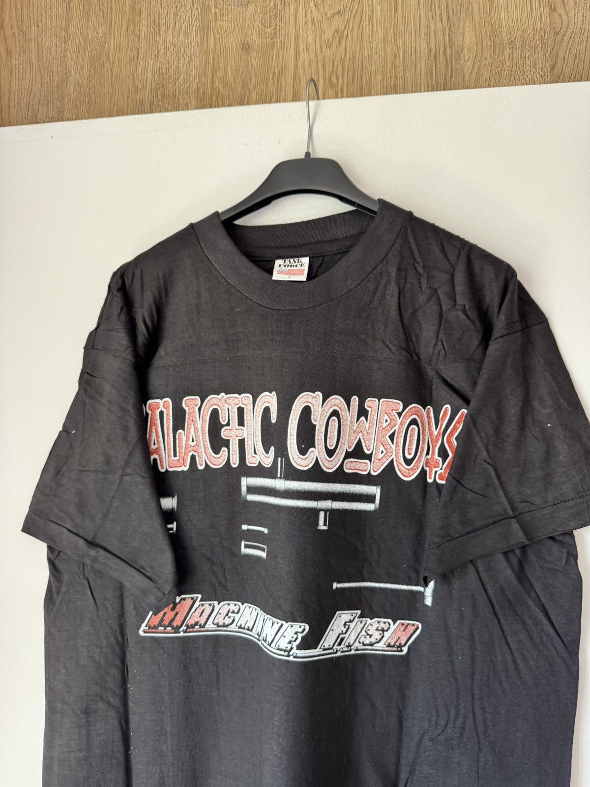 Band Tees Vintage 90s Galactic Cowboys Machine Fish Metal Band Tee Size US L / EU 52-54 / 3 - 4 Thumbnail
