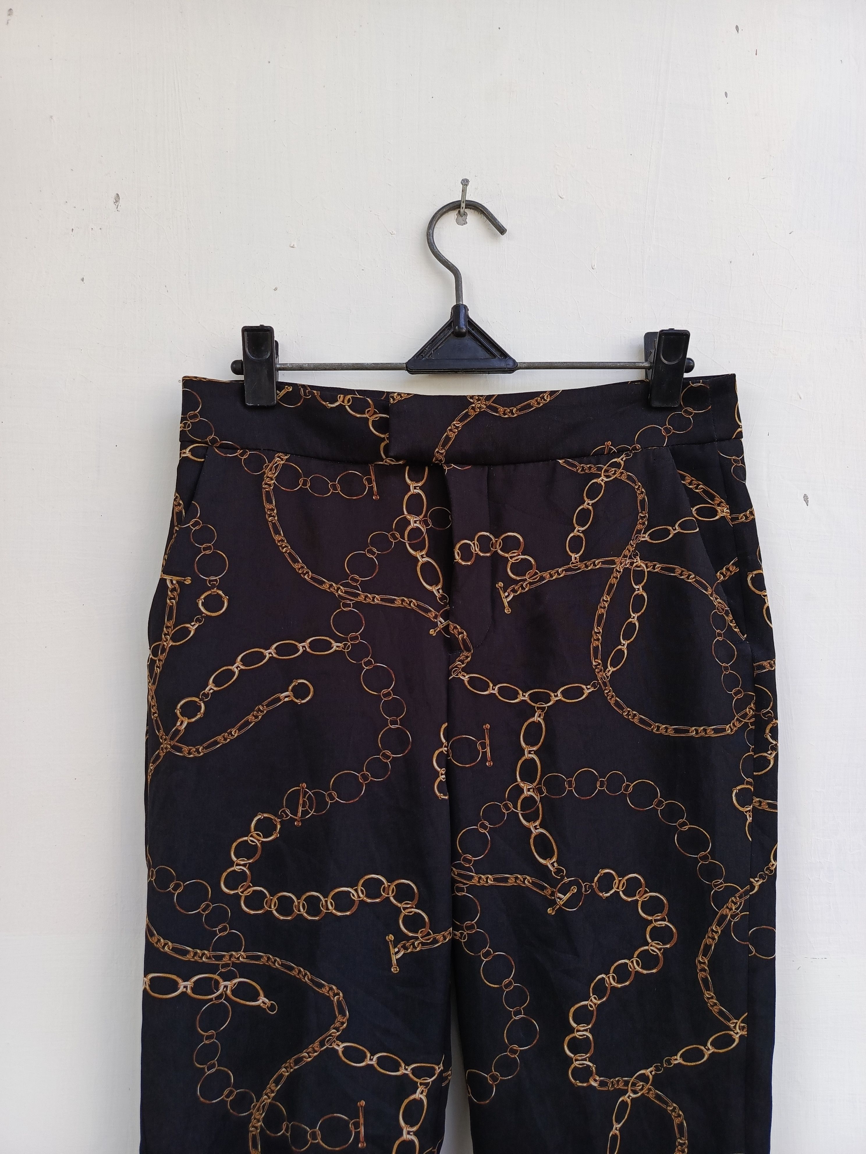 Zara Zara chain pattern women pants Size 26" / US 2 / IT 38 - 2 Thumbnail