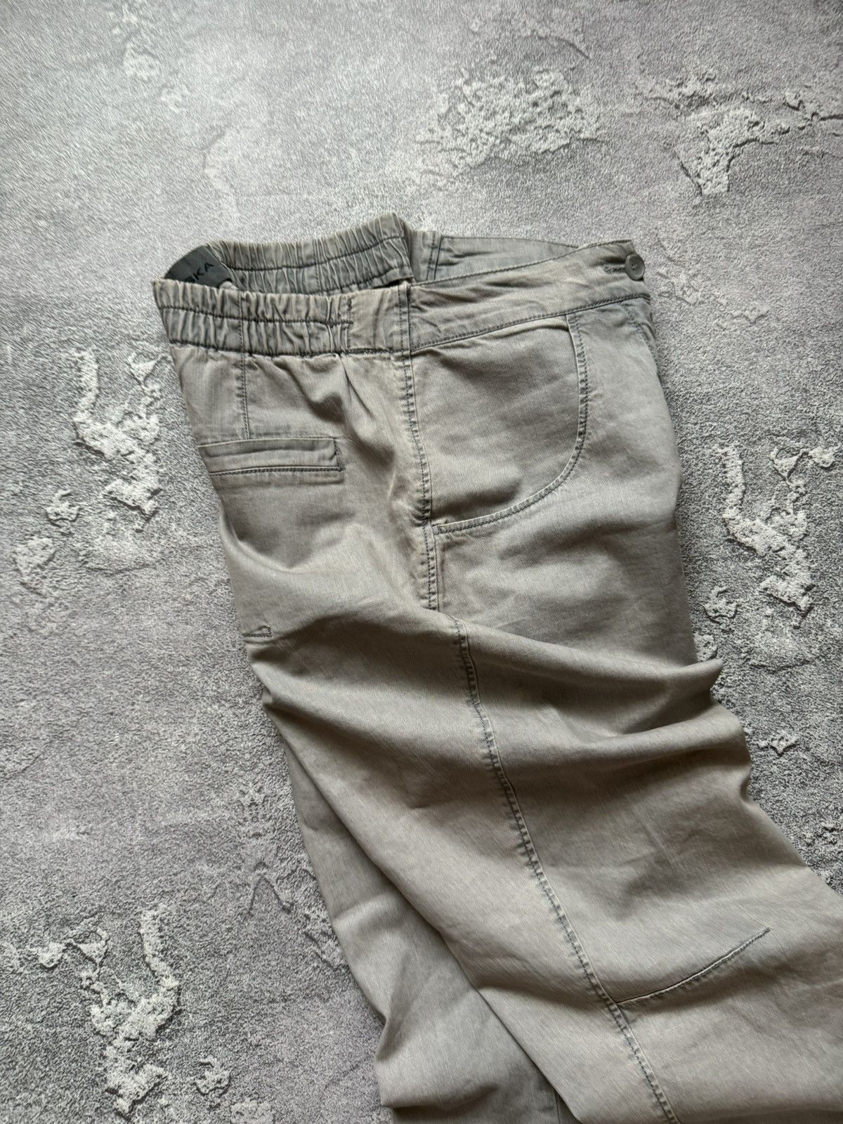 Vintage Oska 1size gray Wmns pant trouser chino relaxed faded Size 26" / US 2 / IT 38 - 17 Thumbnail