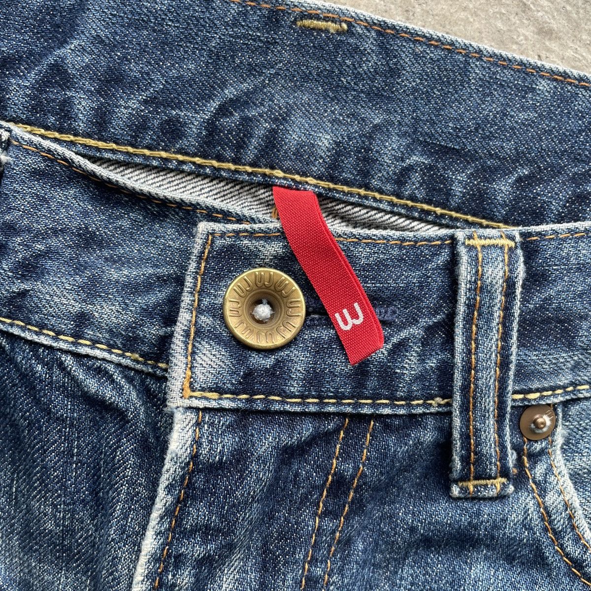 Japanese Brand × Jean × Vintage W32💥 Vintage Japanese StoneWash Jeans Faded Denim Pants Size US 32 / EU 48 - 6 Thumbnail