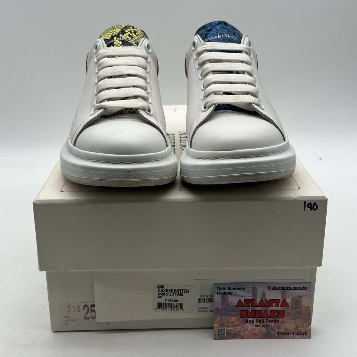 Alexander McQueen Alexander mcqueen multi color Snake Leather Size US 9.5 / EU 42-43 - 2 Thumbnail