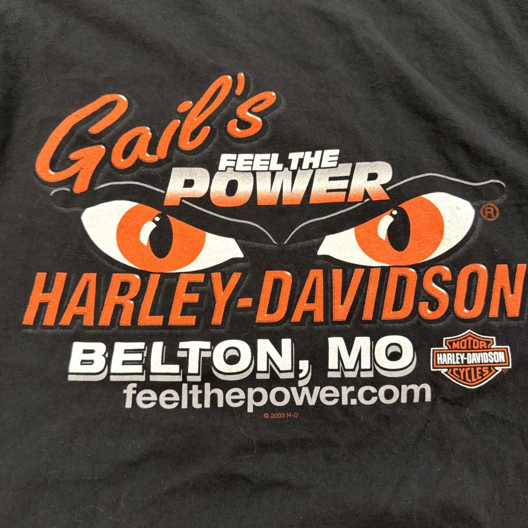 Harley Davidson VINTAGE Harley-Davidson Shirt Mens 2XL Black Gail's Belton MO Biker Tee Size US XXL / EU 58 / 5 - 7 Thumbnail