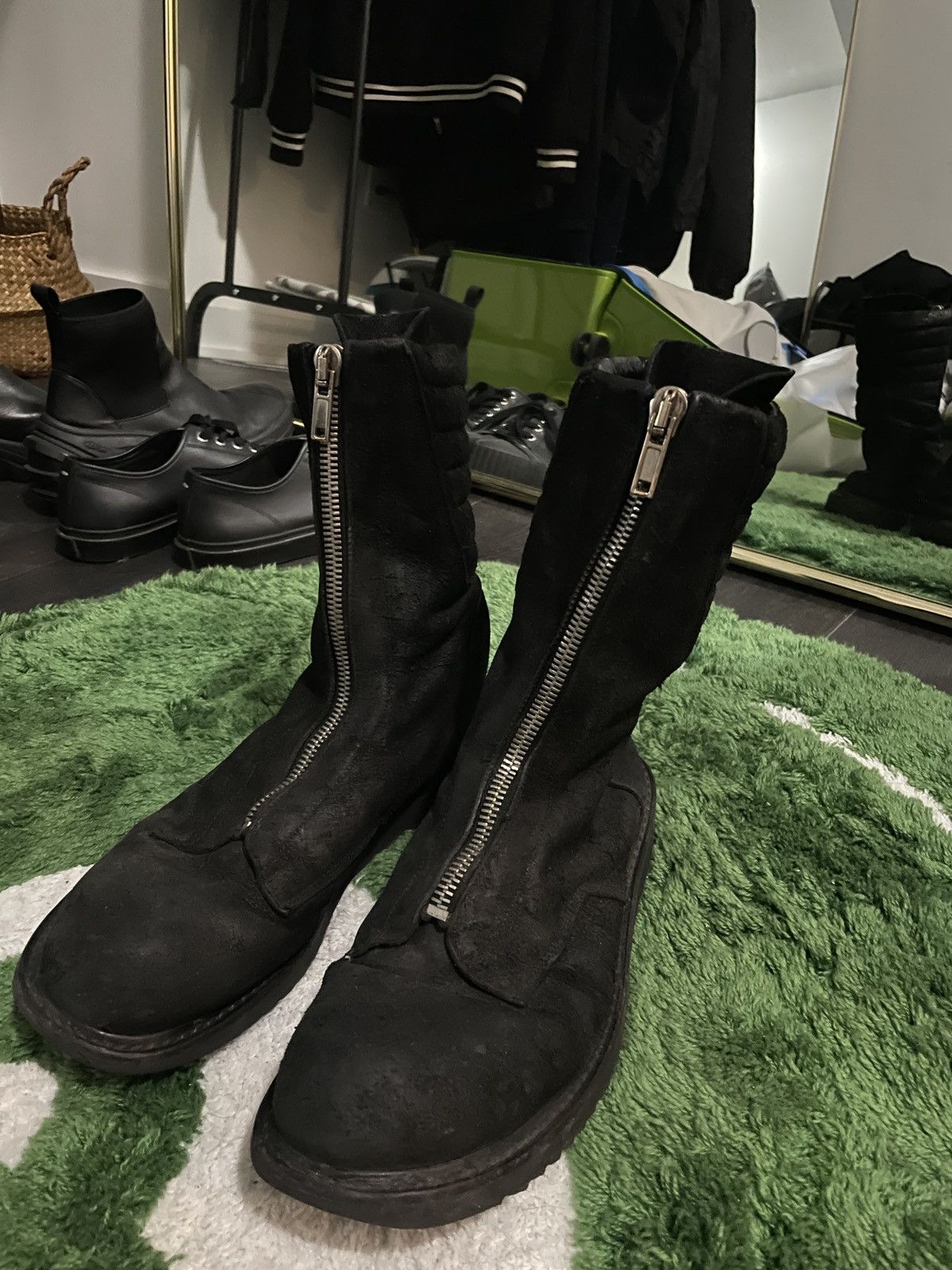 Rick Owens FW11 Limo Mohawk Creeper Boots Size US 10 / EU 43 - 2 Thumbnail