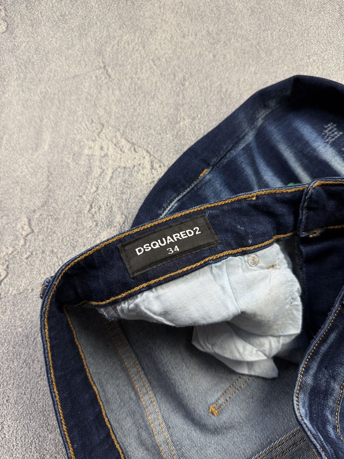 Dsquared2 Dsquared Jeans Italian Designer Navy Denim Rare Vintage Y2K Size US 34 / EU 50 - 11 Thumbnail