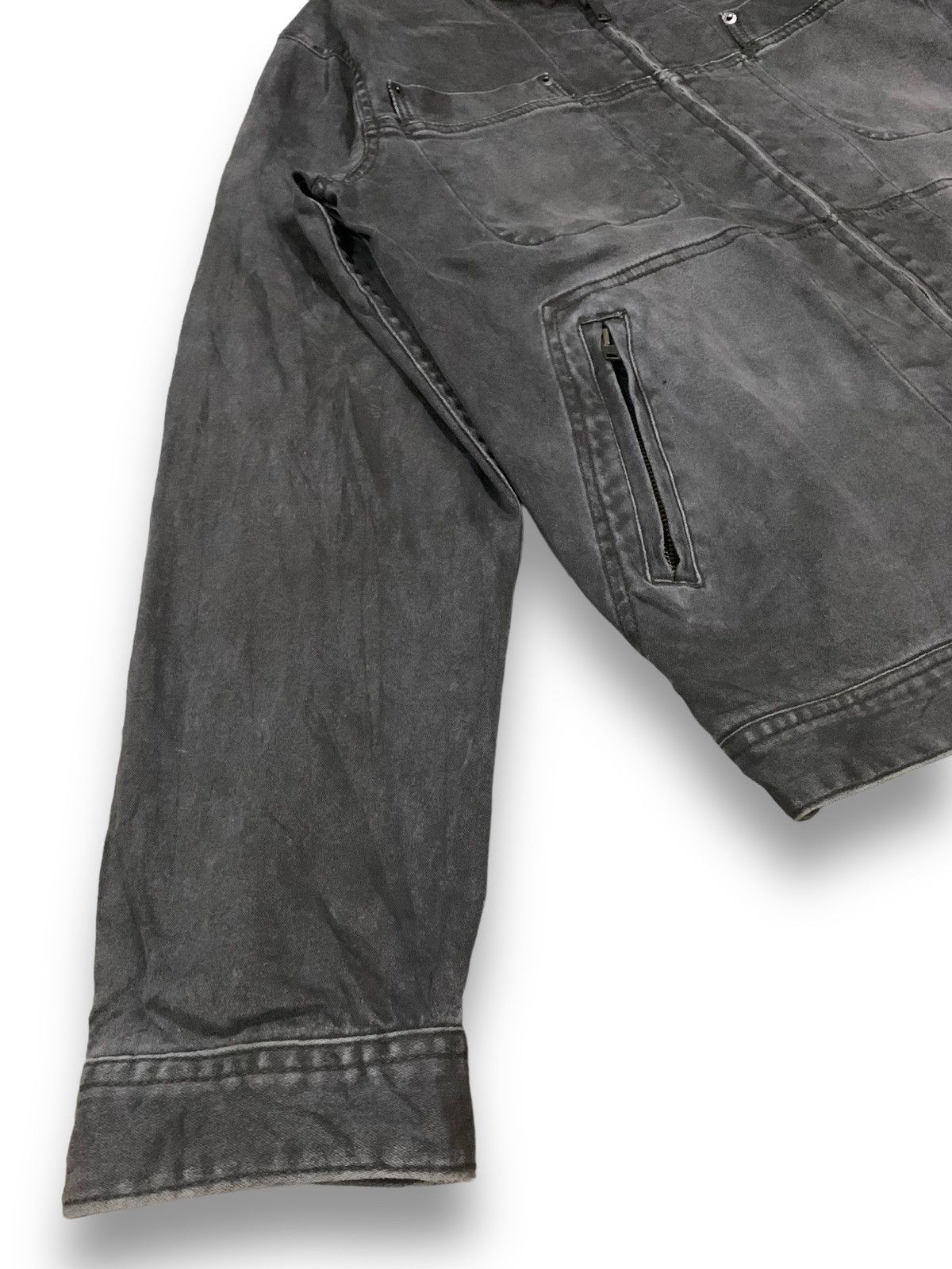 KMRii Vintage Japanese Brand Faded Canvas Biker-Punk Style Jacket Size US M / EU 48-50 / 2 - 12 Thumbnail