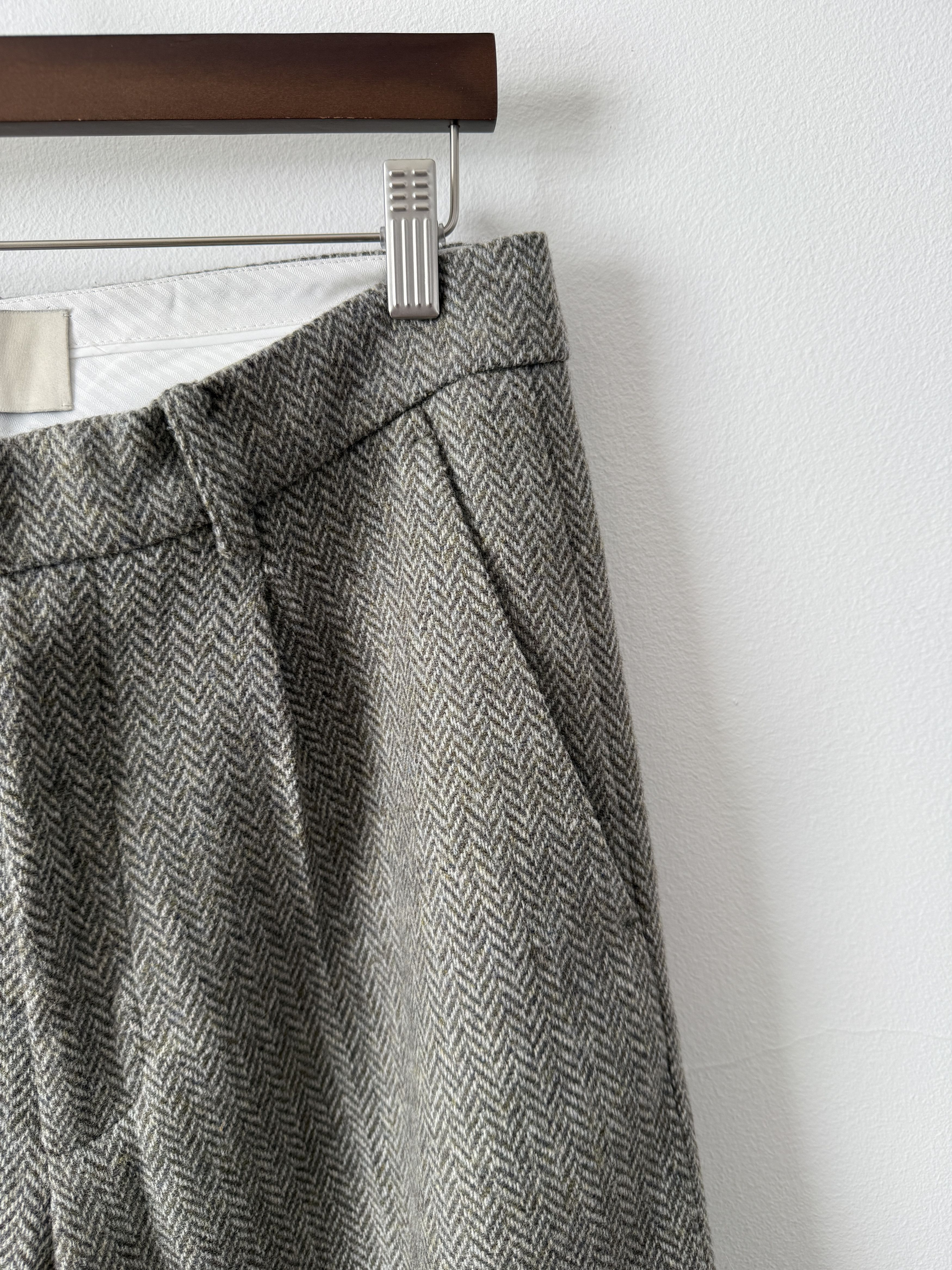 Ojardorf O. Files Herringbone Wool Trousers Size US 32 / EU 48 - 8 Thumbnail