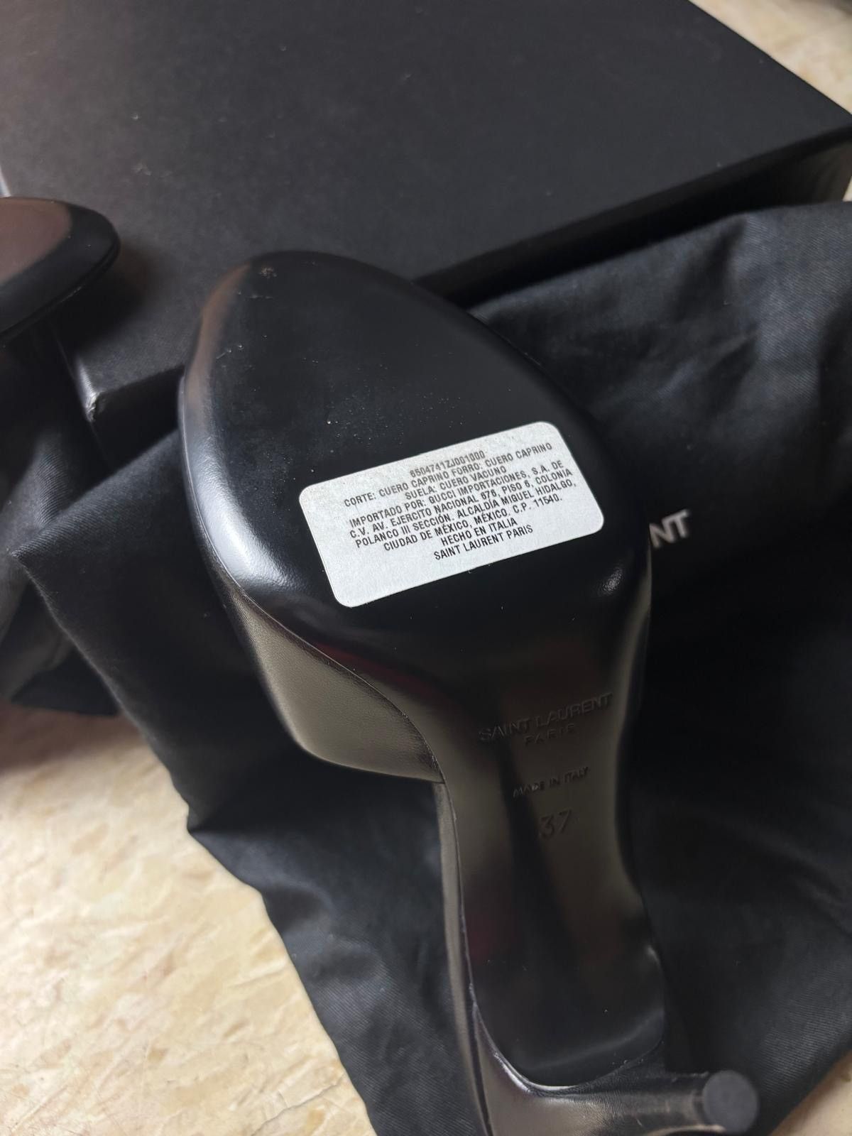 Saint Laurent Paris Saint Laurent LA 16 95 peep-toe mules Size US 7 / IT 37 - 7 Thumbnail