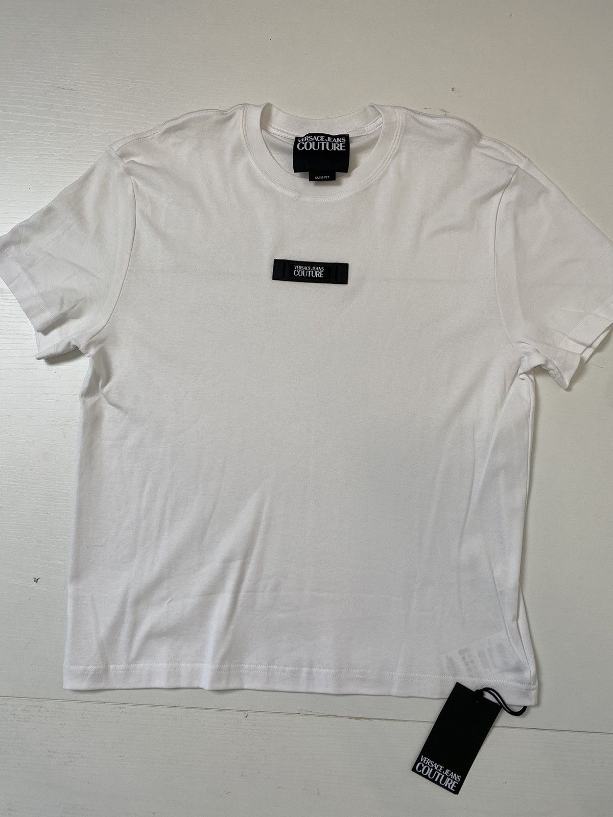 Versace Jeans Couture Versace Jeans Culture Logo Patch T-shirt, XL, white, new Size US XL / EU 56 / 4 - 1 Thumbnail