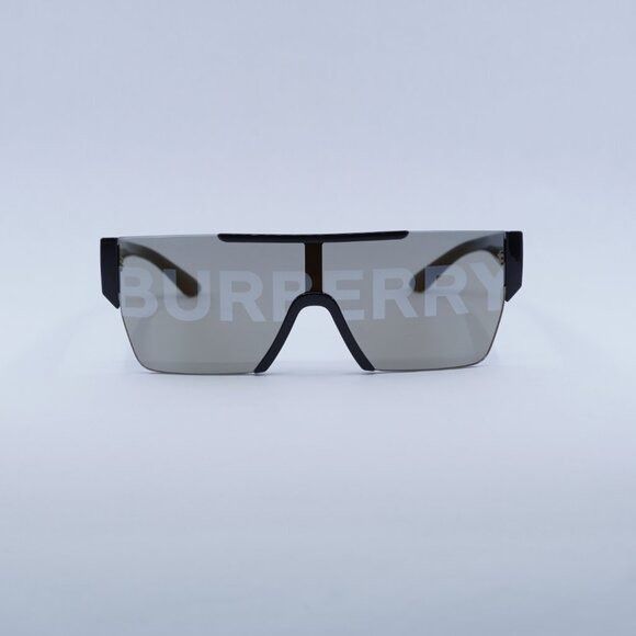 Burberry Burberry BE4291 3001/G Sunglasses Black Shield Frame Size ONE SIZE - 8 Thumbnail