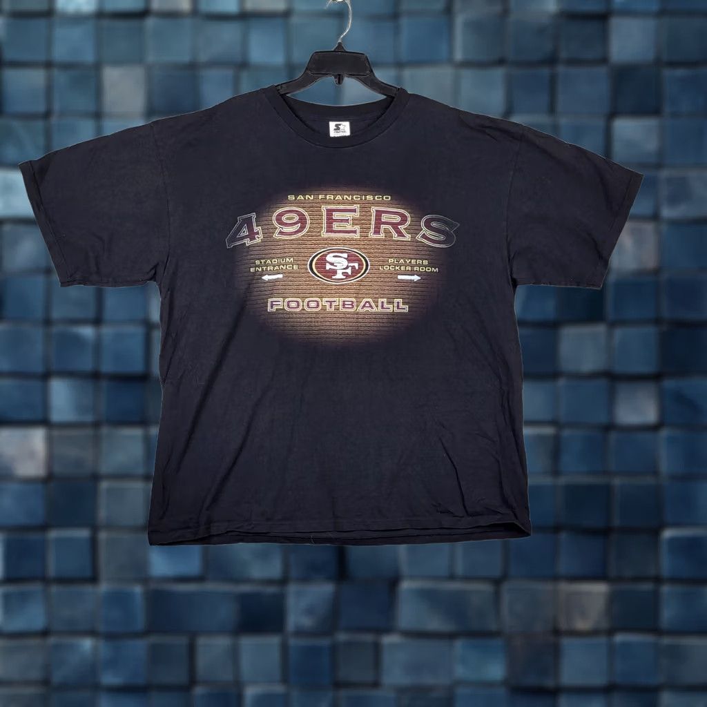 Starter Starter Mens Size XL 49ERS FOOTBALL San Francisco Tee Black Size US XL / EU 56 / 4 - 1 Thumbnail