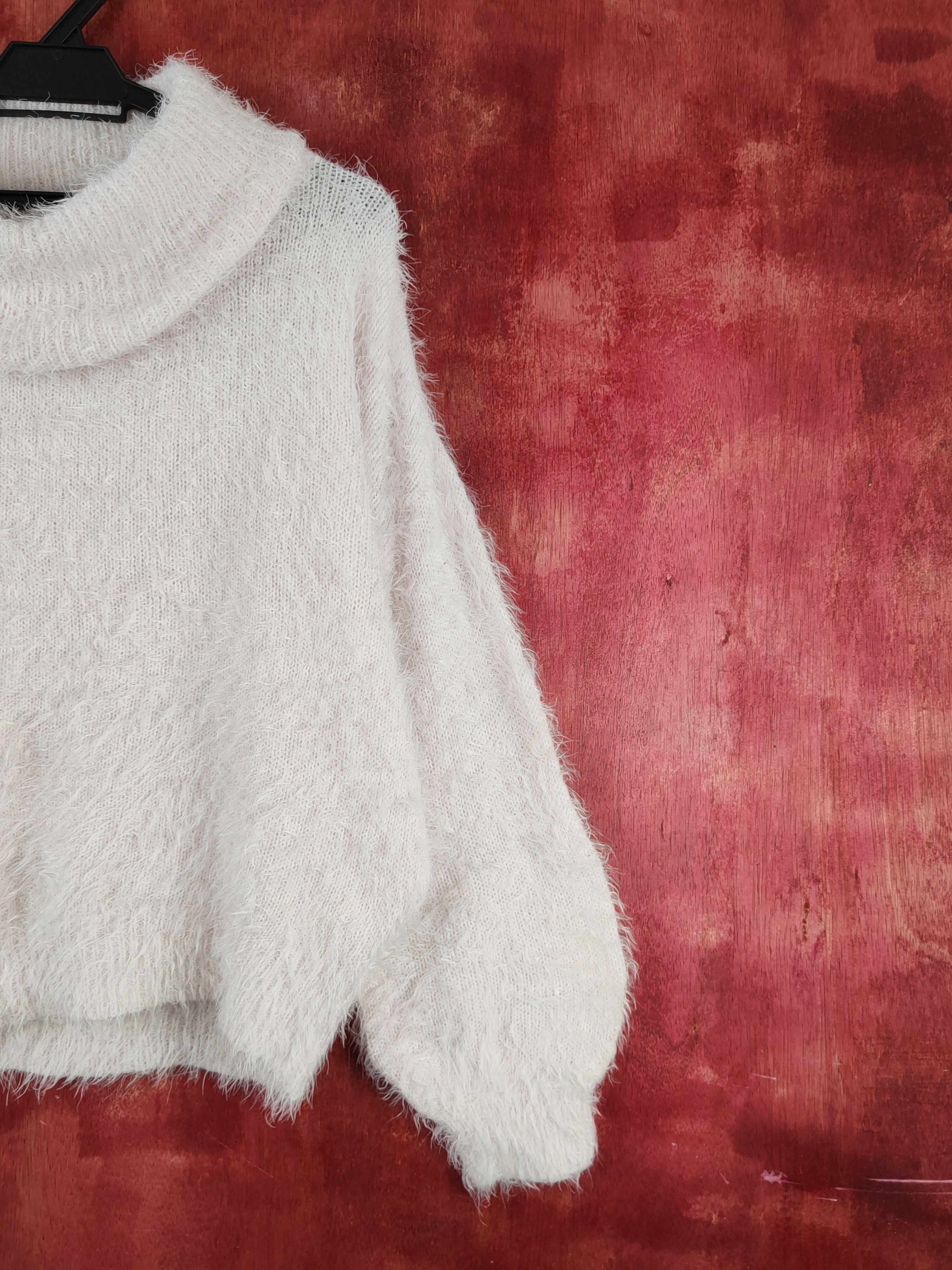 Vintage Ray Cassin Favori Pink Fur Mohair Knitwear #S2006 Size L / US 10 / IT 46 - 5 Thumbnail