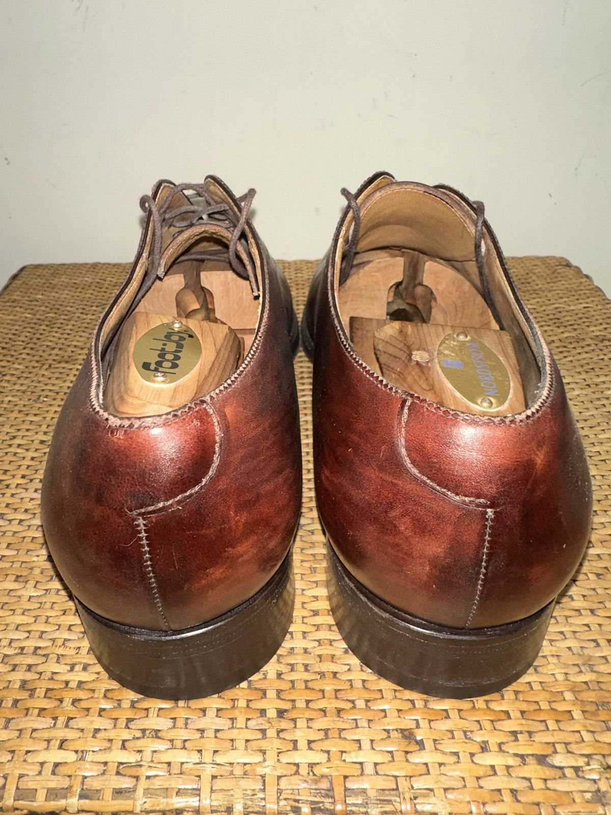 Bontoni BONTONI Men’s Size 11 Whole Cut Brogue Brown Leather Size US 11 / EU 44 - 6 Thumbnail