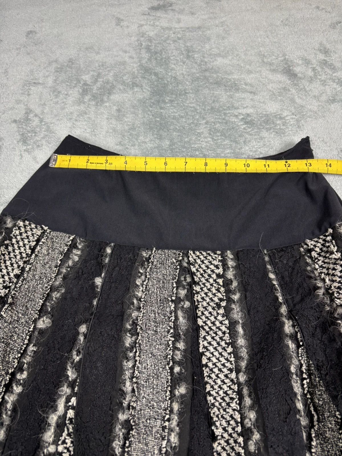 Hiroko Koshino Homme Junko Koshino Skirt Pacthwork. S0295 Size 26" / US 2 / IT 38 - 10 Thumbnail