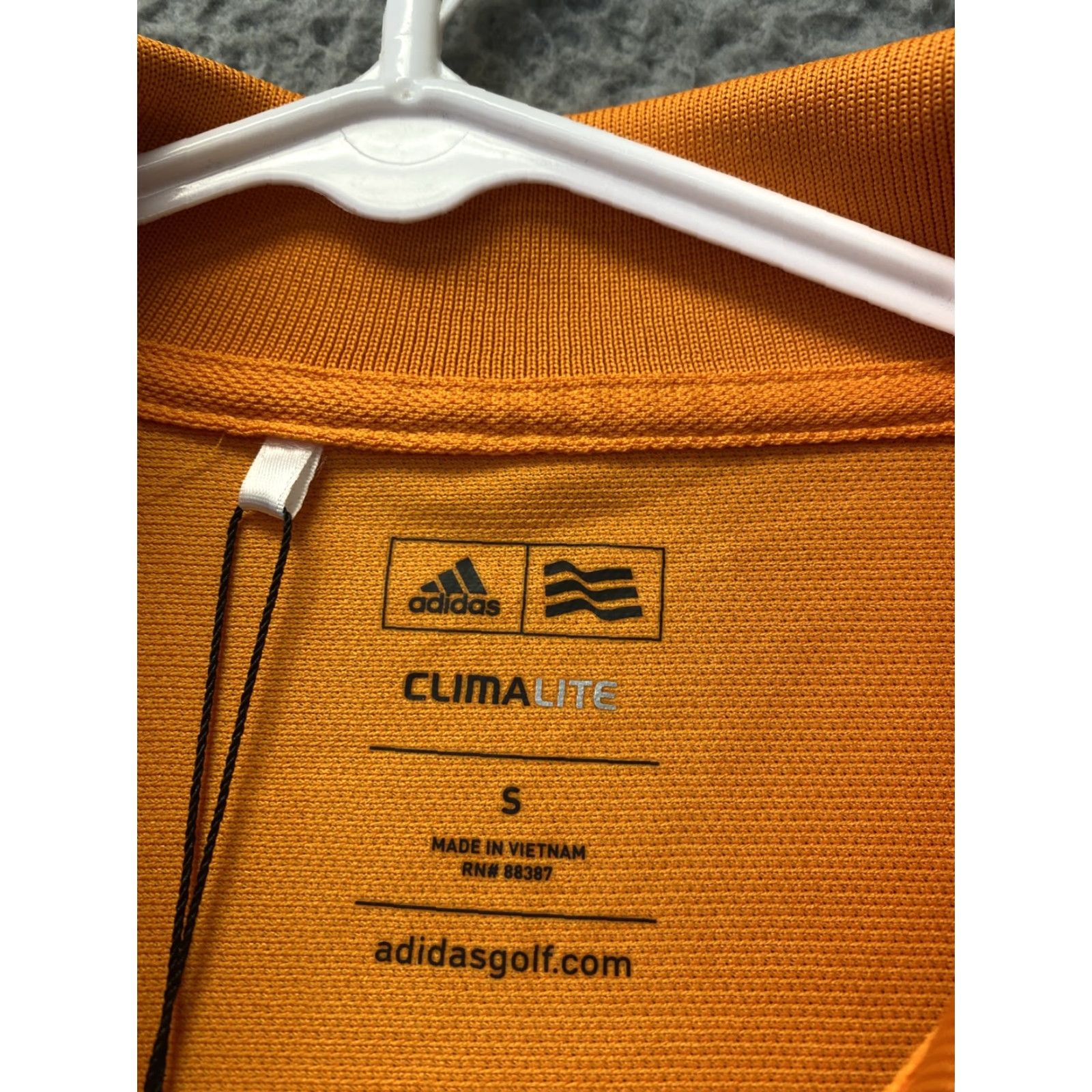 Adidas Adidas Polo Shirt Men S Orange Short Sleeve Golf Stretch Outdoors Tennis /110-34 Size US S / EU 44-46 / 1 - 3 Thumbnail