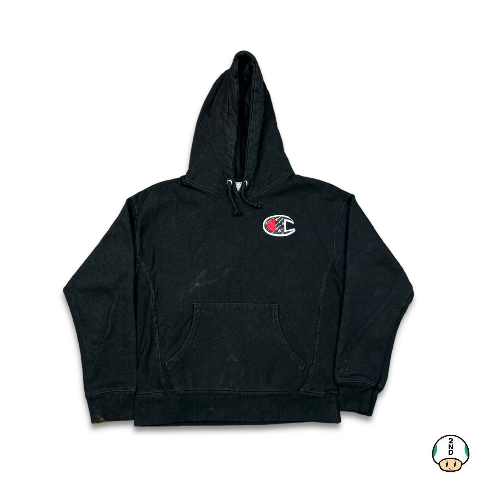 Champion × Vintage Champion Hoodie Small C Logo Reverse Weave Hooded Sweatshirt Size US S / EU 44-46 / 1 - 1 Thumbnail