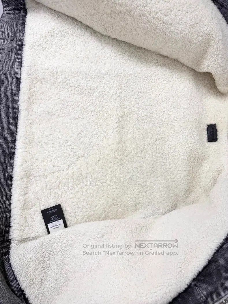 Saint Laurent Paris Saint Laurent Paris Grey Washed Sheepskin Denim Jacket i Size US L / EU 52-54 / 3 - 4 Thumbnail