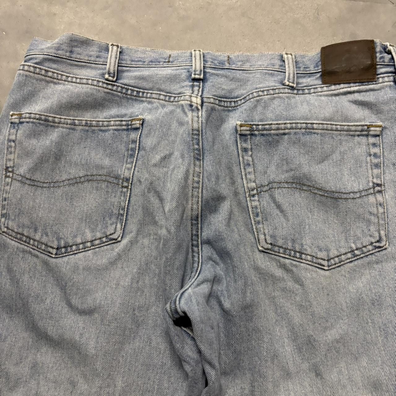 Japanese Brand × Vintage Crazy Vintage Y2K/2000s Baggy Faded Light Wash Essential Denim Jeans! Size US 38 / EU 54 - 7 Thumbnail