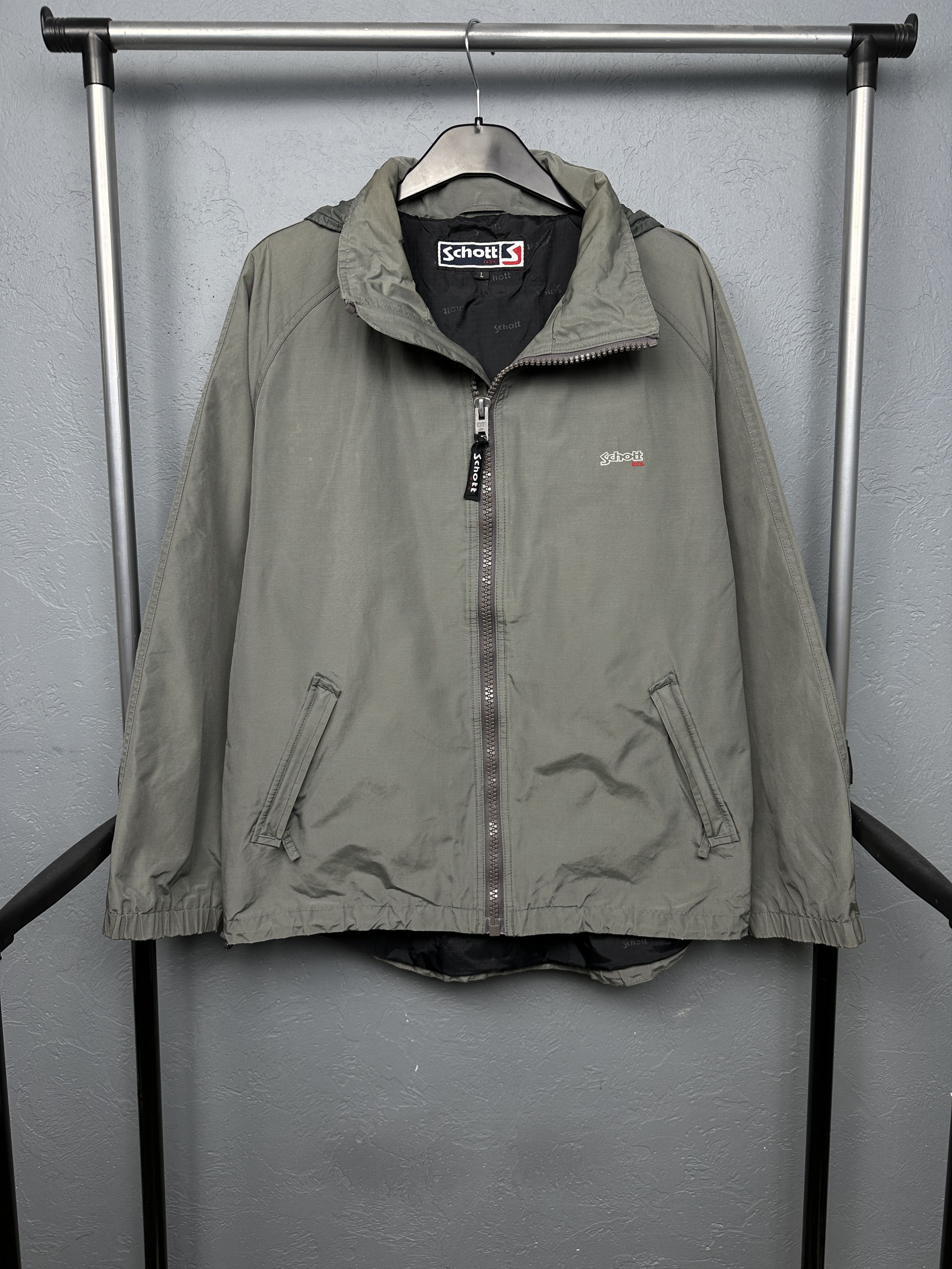 Schott Schott NYC Vintage Mens Nylon Jacket Size US L / EU 52-54 / 3 - 1 Thumbnail