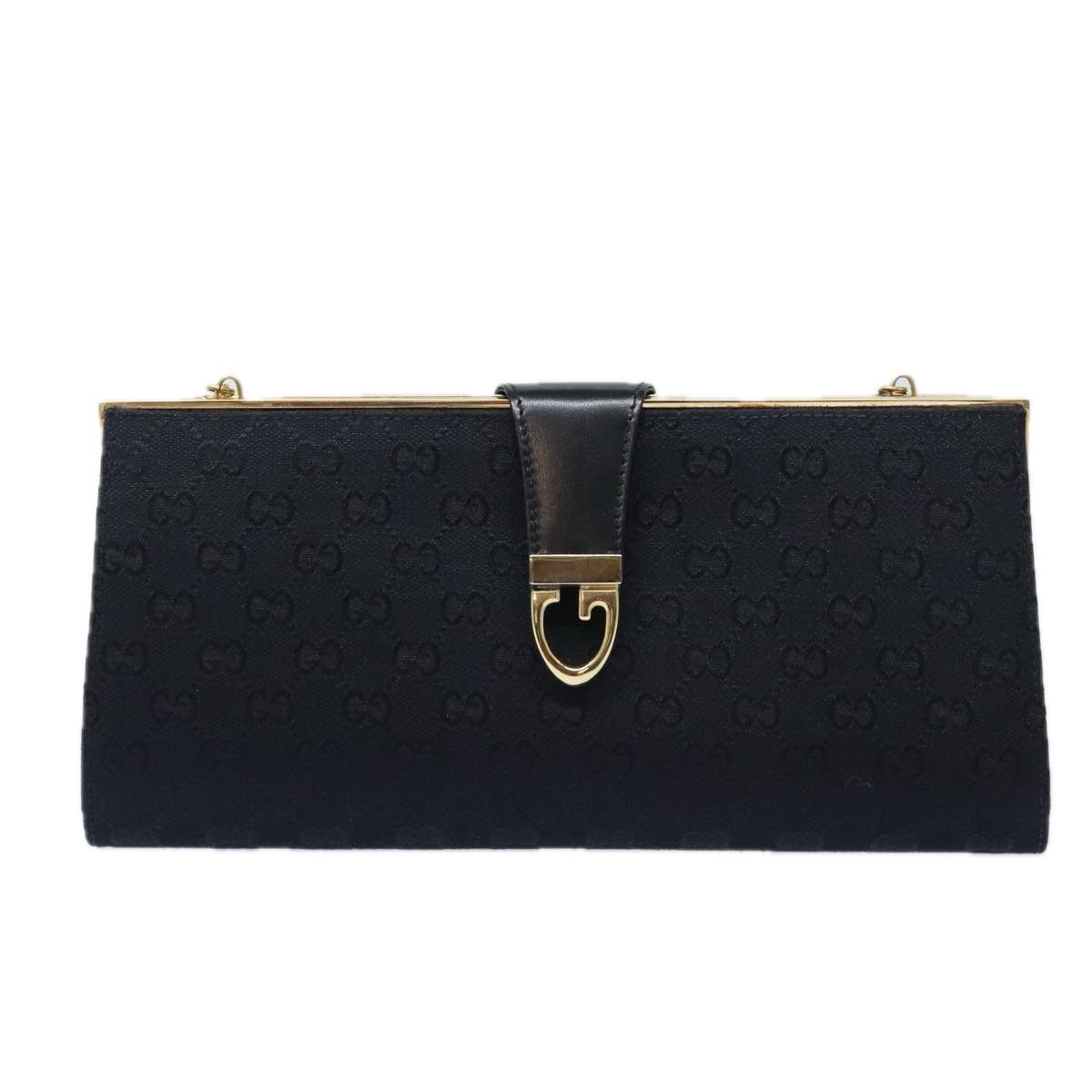 Gucci Gg Canvas Black Canvas Shoulder Bag (Pre-Owned) Size ONE SIZE - 1 Thumbnail