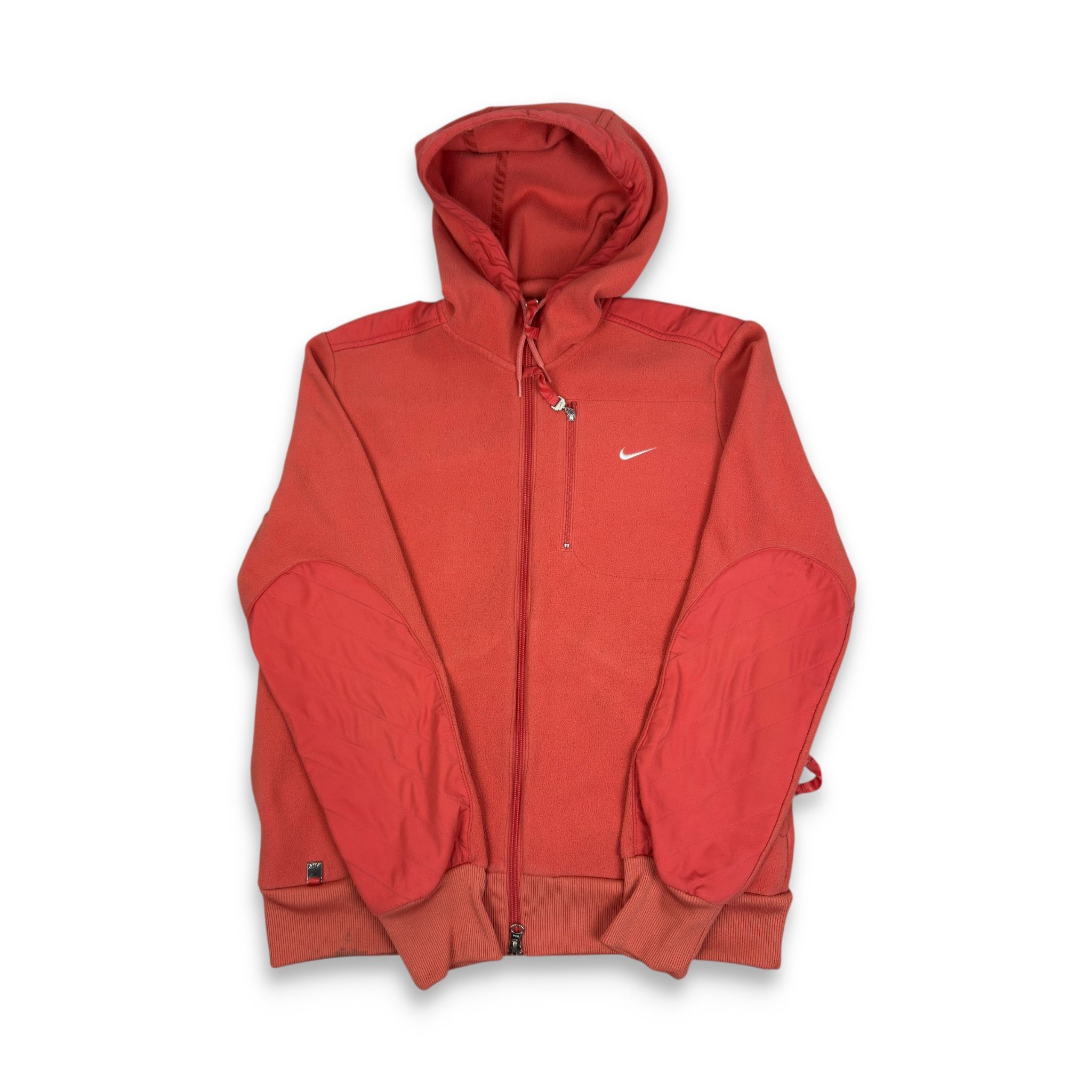 Nike Nike Mens Orange White Solo Swoosh Zip-Through Hoodie Medium Size US M / EU 48-50 / 2 - 1 Thumbnail