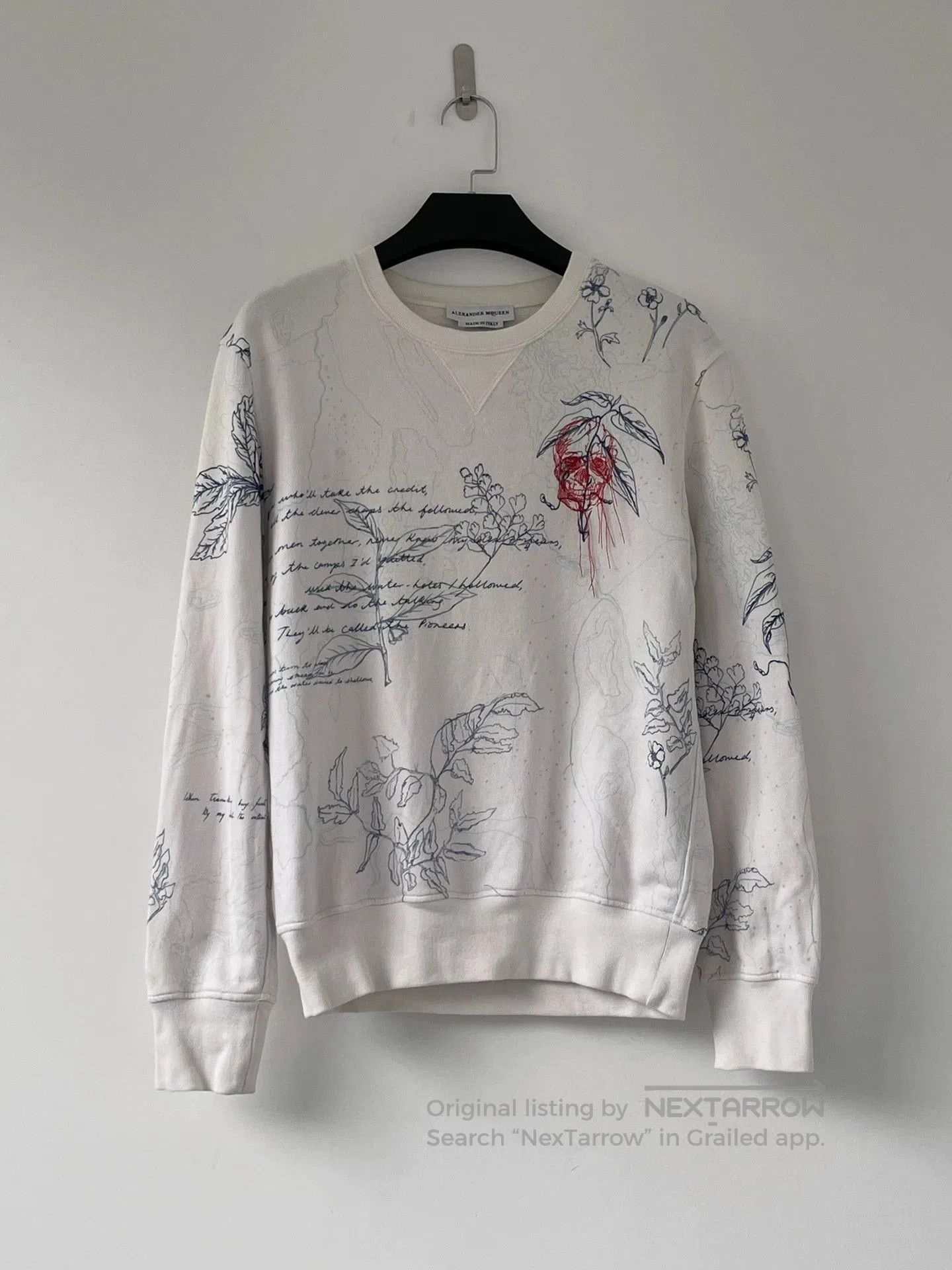Alexander McQueen alexander mcqueen plant motif sweatshirt. Size L / US 10 / IT 46 - 2 Thumbnail