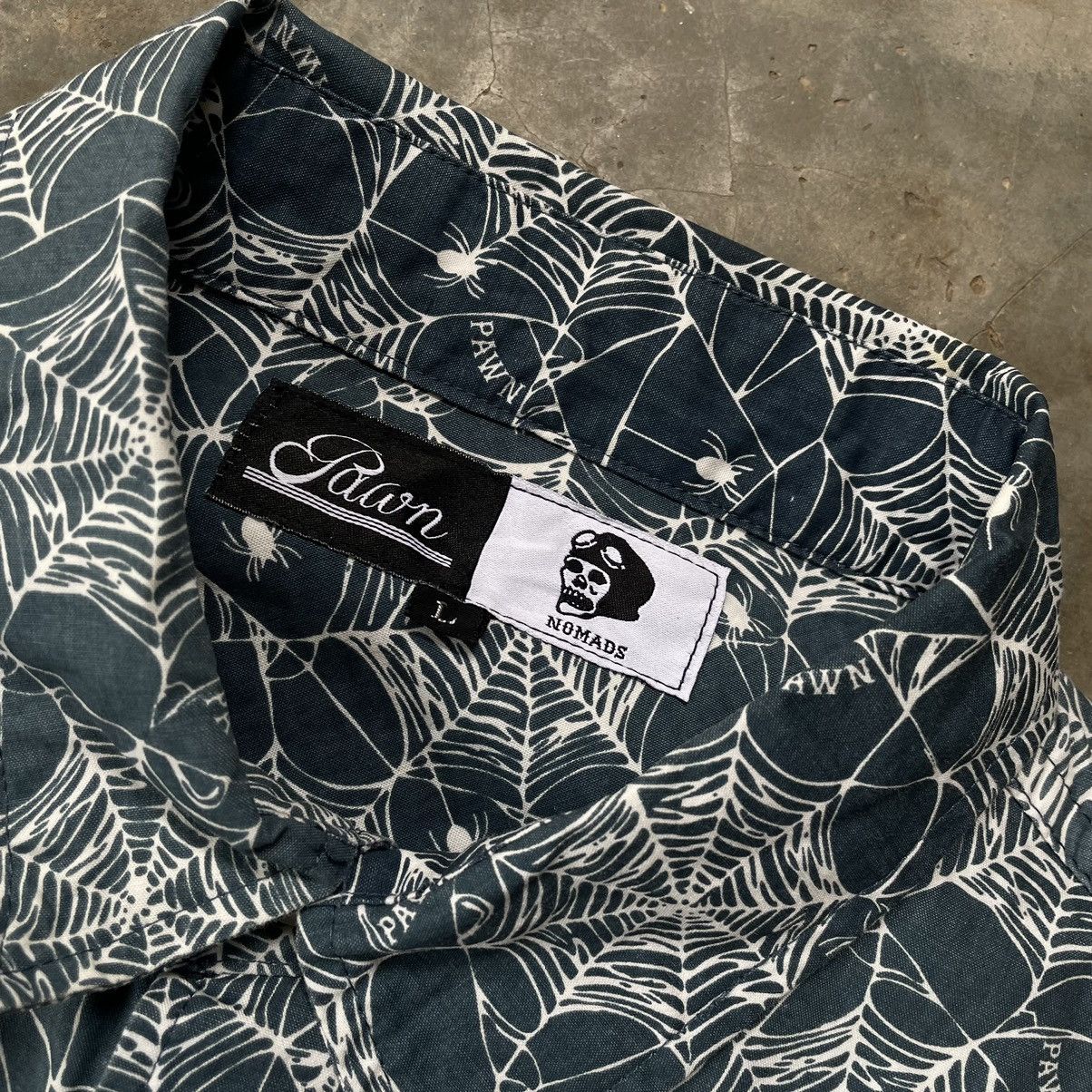 Japanese Brand Pawn nomads spider web shirt Size US L / EU 52-54 / 3 - 3 Thumbnail
