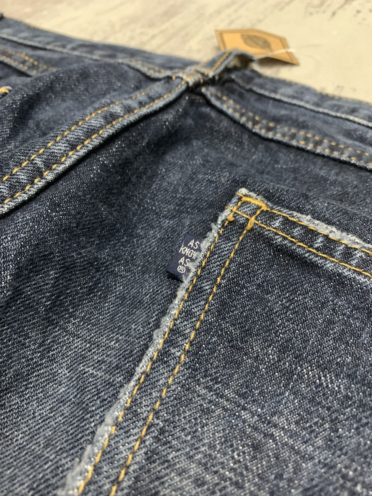 Japanese Brand AS KNOW AS Rare Dark Wash Distressed Japanese Denim Pant Size US 31 - 10 Thumbnail