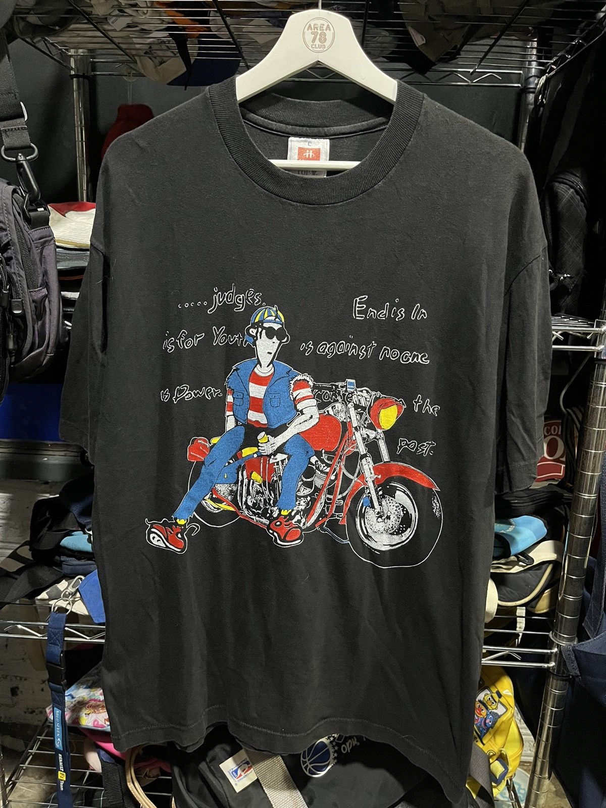 Vintage Fido Dido Easy Rider Comics Tee 90s Size US L / EU 52-54 / 3 - 1 Thumbnail