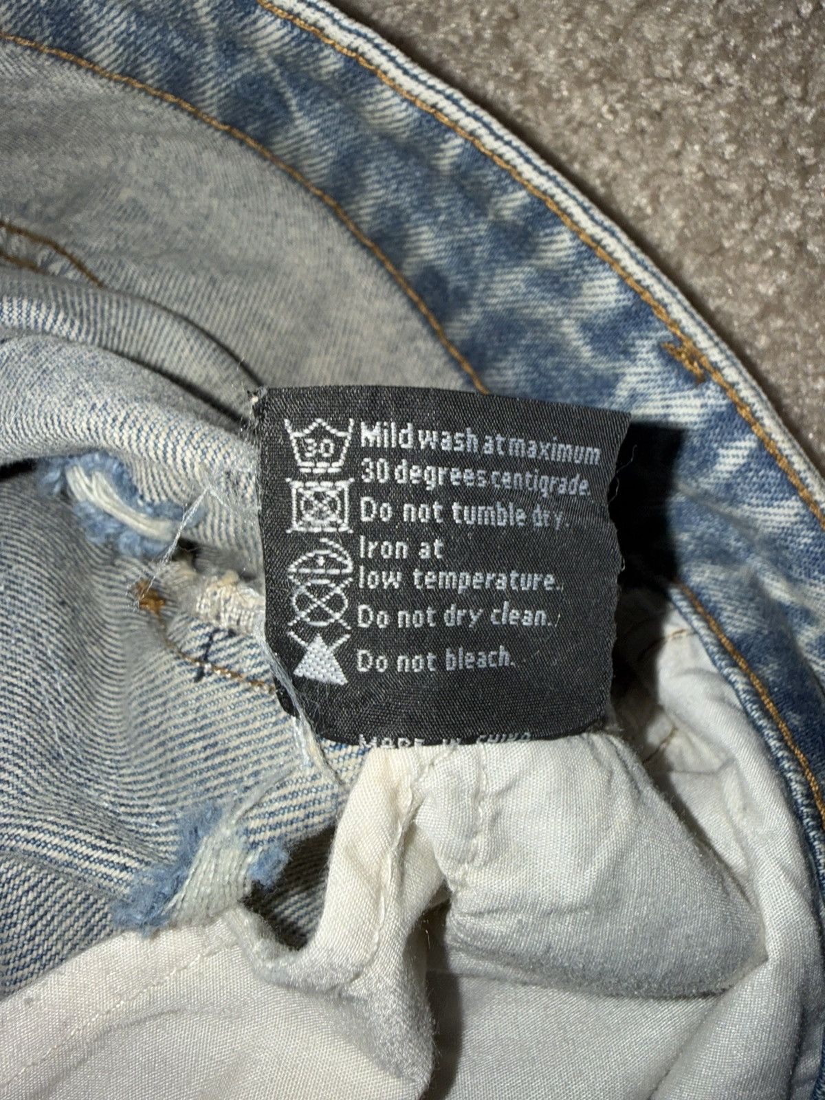 Who Decides War PATCHED ARCH REPAIRED BLOWOUT DENIM Size US 34 / EU 50 - 5 Thumbnail