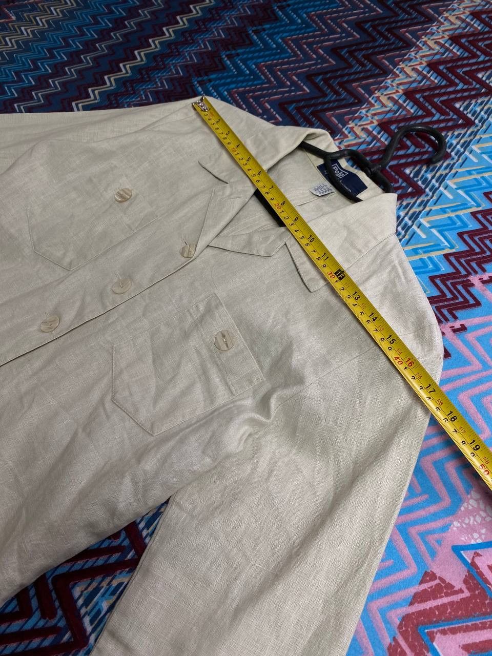 Polo Ralph Lauren × Vintage VTG Polo RALPH LAUREN Beige JACKET BLAZER Size M / US 6-8 / IT 42-44 - 9 Thumbnail