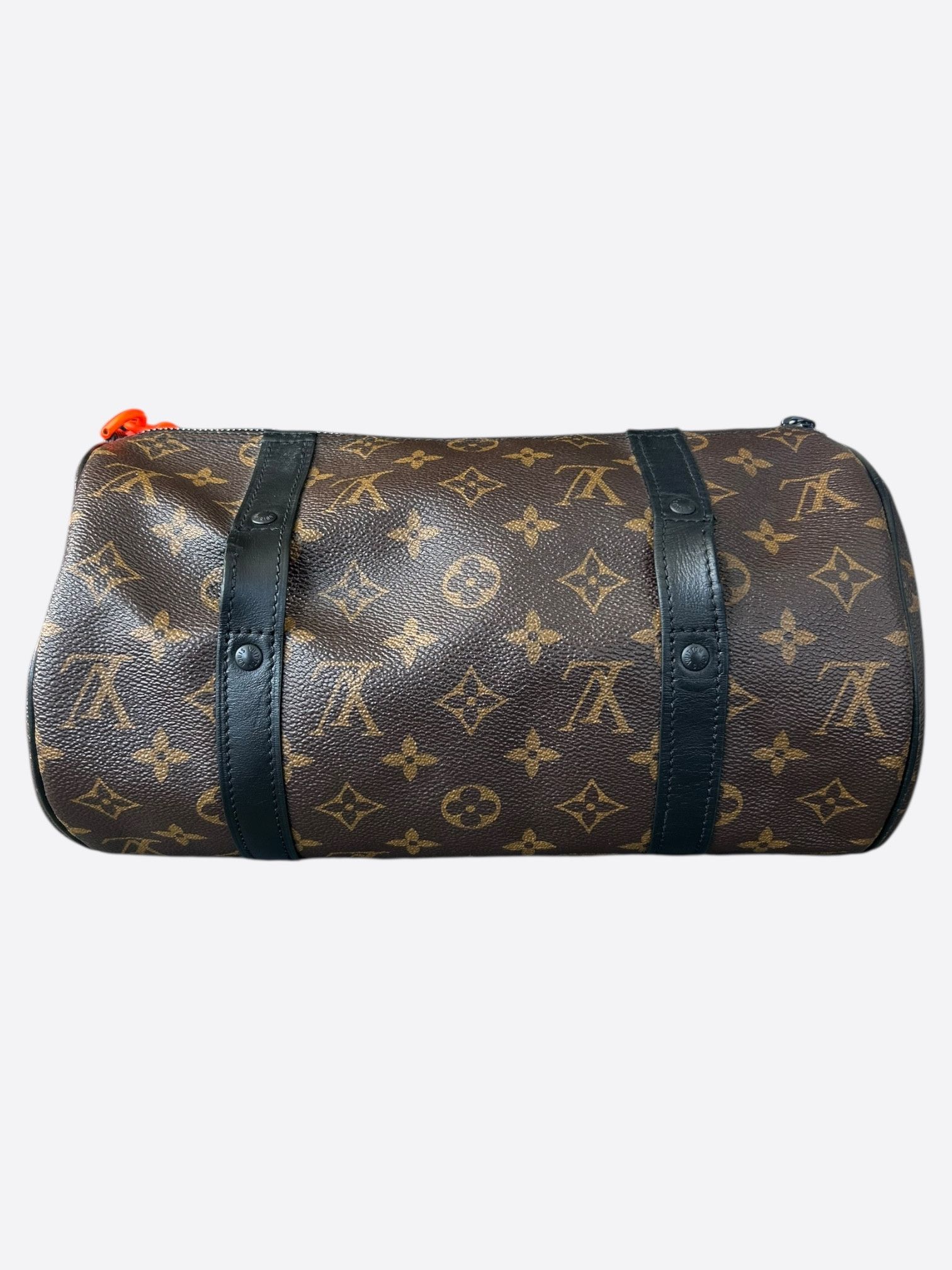 Louis Vuitton Louis Vuitton Brown Monogram & Orange Papillon Pouch Size ONE SIZE - 3 Thumbnail
