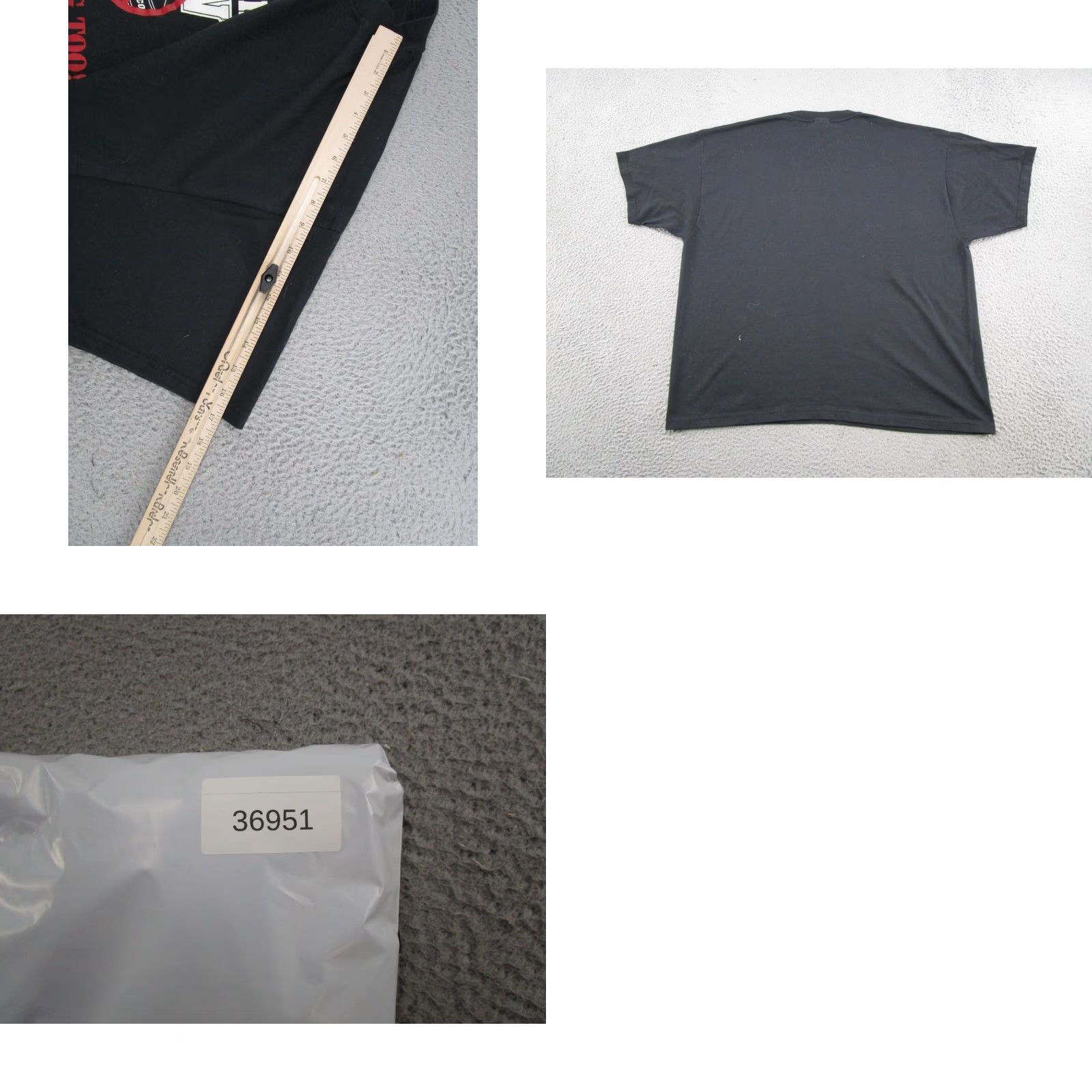 Hanes VINTAGE Hanes 2XL T-Shirt Graphic Print Cowboy Tobacco Rugged Theme Men Shirt Black 70s 80s Graphic Tee Mens Size US XXL / EU 58 / 5 - 8 Thumbnail