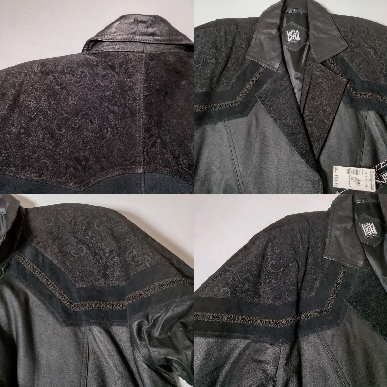 Bell VINTAGE Greg Bell Leather Trench Coat Women L Matrix Button NEW READ Coat Size L / US 10 / IT 46 - 9 Thumbnail